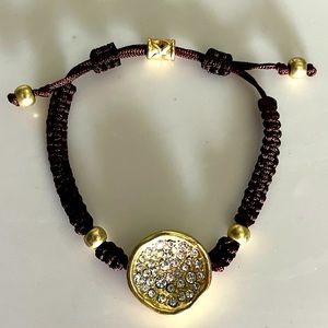 Woven adjustable bracelet